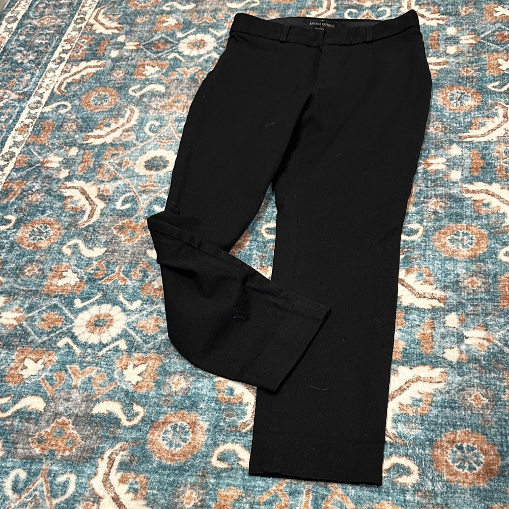 Banana Republic High-Rise Sloan Pants in Black